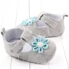 First Walkers Toddler Neonate Princess Walk Sun Flower Scarpe in tessuto di cotone Fashion Solid Hook Loop Shallow