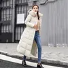 Winter Coat Women Red Parka Plus Size Long Jackets Feather Hooded Korean Fashion Clothing Autumn Gray Black Coats CX945 210819