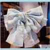 Aessore Herramientas ProductosFashion Chiffon Hairpin Doble Bowknot Pelo Play Clip Imprimir Floral Spring Mujere Headwear Aessories1 Drop Entrega 2021