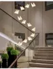 Butterfly Lamp Nordic Bedside Chandelier Luxury Trappa Lampa Modern Sovrum Hall Restaurang Konst Lampa Hall Led Pendant Light