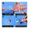 Nyckelringar 120 st akryl Keychain Blanks Kit Circle Jump Rings and Tassels DIY Set för Keepsake Crafting Miri22