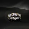 алмазные кластерные кольца для женщин