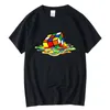 Xinyi T-shirt av hög kvalitet 100% bomull för män Kortärmad Magic Square Design Print Tshirts T-shirts Kläder 210706