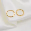 Anniyo 12 paren / diameter 1.5 cm Marshall Lente Ring Oorbellen Gouden Kleur Voor Vrouwen Meisjes Kiribati Sieraden Micronesië Geschenken # 163306