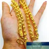 Hip Hop Chains For Mens Jewelry Heavy Yellow Gold Filled Thick Long Big Chunky Hippie Rock Necklace 24 Inches,7mm Wide Chokers Factory price expert design Quality