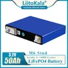 Liitokala 3.2V 50AH LIFEPO4 Batterifattor Hög 3C 150A Utsläpp Aktuell Bateria för DIY 12V Ebike Car Boat Start Solar Motorhome EV/SMRIL BOAT/Electric