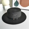 2021 Grass Sunshade Straw Hat Women Outing Sunscreen Beach Summer Travel Vacation Foreign Atmosphere Net Red Flat Top