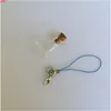 Mini bouteilles en verre pendentifs coeurs d'amour avec chaînes fermoir pour pots de bricolage collier 2016 nouveau 10 pièces bonne quantité