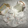 Solid Silk Women Scarf Winter Warm Wool Shawls Lady Wraps Bufanda Floral Pashmina Luxury Embroidery Warn Scarves 2021