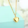 Collier de créateurs Bijoux de luxe Love Heart pour femmes de haute qualité exquise pendentif Feminia tour de cou de mariage mariée BFF cadeaux de Noël