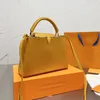 Women Classic Capucines Handbag Tote Bag Cowhide Crossbody Shoulder Bags Solid Color Top Quality Metal Mark L Handbags Purse