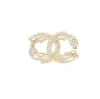 Marque Designer Broche Célèbre Lettre Diamant Broches Pin Gland Femmes Haute Qualité Cristal Strass Perle Bijoux Vêtements Decor8996011