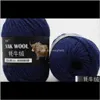 Roupas Tecido Vestuário Drop Gota 2021 100g / Ball Final Livre Misturado Crochet Sweater Scarf Yak Wool Fio para Tricô Navio Ig9en