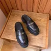 stylebox ~ y21051504 siyah/fildişi sandalet 5.0cm platform slaytlar altın toka yaz dana derisi hakiki deri katır ayakkabı rahat