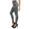 Femmes polaire doublé hiver Jegging jean génie mince mode jegging Leggings 2 vraies poches femme Fitness Pants8525034