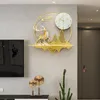 壁掛けの大きいシンプルな時計中国風リビングルームサイレントメタルクリエイティブモダンなデザインReloj Pared Home Decoration 50