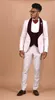 Classic Style One Button Groom Tuxedos Szal Lapel Wedding / Prom / Dinner Groomsmen Mężczyźni Garnitury Blazer (Kurtka + Spodnie + Kamizelka + Krawat) W1456