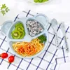 Bambino Bowl + cucchiaio + forcella alimentazione cibo da tavola tavola BPA cartoon orso cartoon orso per bambini piatti bambino mangiare stoviglie set piastra di allenamento anti-caldo G1210