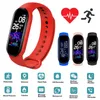 M5 Smart Digital Watch Armband för män Kvinnor med hjärtfrekvensövervakning Running Pedometer Calorie Counter Health Sport Tracker