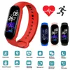 M5 Smart Digital Gestore Braccialetto per uomo Donne con monitoraggio della frequenza cardiaca Pedometro con pedometro Calorie Sport Sport Tracker