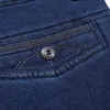 Hiver Hommes Épais Chaud Jeans Classique Polaire Mâle Denim Pantalon Coton Bleu Noir Qualité Long Pantalon pour Hommes Marque Jeans Taille 44 211120