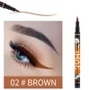 Yanqina płynna eyeliner 2.5g Szybko suszenie wodoodporna nie-smuga oczu wkładka w 4 kolorach czarny brązowy niebieski fioletowy 8607 #