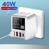 30W / 40W qc3.0 شاحن USB الجدار محول السفر شواحن الهاتف الخليوي السريع للهاتف الذكي Xiaomi هواوي سامسونج