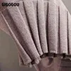 GIGOGOU Long Knit Oversized Women Maxi Sweater Dress Warm Turtleneck Loose Tunic Dress High Street Baggy Midi Pullover Dresses 211206