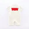 Baby Rompers Boys Designer Drukuj czysty bawełniany wygodny oddychający kombinezon lev10395 nowonarodzony romper1117958