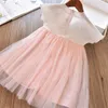 LILIGIRL Baby Girls Dress 2019 New National Style Princess Flower Embroidery Kids Dresses for Girl Summer Wedding Party Clothing Q0716