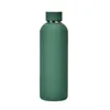 501-600ML Stainless Steel Outdoor Frosted Water Bottle Portable Sports Cup Insulation Travel Vacuum Flask Bottles WLL884