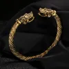 Oude Goud Zilver Mode Punk Dragon Manchet Armband Voor Vrouwen Mannen Bangles Charms Armbanden Mannen Pulseira Sieraden Geschenken
