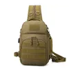 Sac à bandoulière tactique Miltitaire Armée d'extérieur Airsoft Molle Sac à dos Pêche Chasse Camping Randonnée Nylon Coffre Sans sacs Q0721