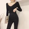 Dżinsy damskie EAD 2022 Spring Korean Retro High talia pojedyncza piersi Slim Elastic Foot Pants Lar Rozmiar