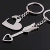 Keychains Decoração de casa Ferramentas de formato de coração compacto presente durável casais de moda portátil anel de chaves miri22