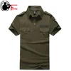 Airborne homens camiseta estilo militar exército lazer com epaulets manga curta tatical camiseta uniforme t-shirt masculino moda 210518