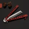 Party Favor Fashion Hot Delicate Pro Salon Stainless Steel Folding Training Butterfly Practice Style Knife Comb Tool