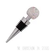 Rhinestone Wine Bottle Stopper Stainless Steel Small Round Ball Wine Stoppers