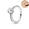 Anello di moda 2021 Anelli impilabili in argento 925 Anelli da donna con cuore a forma di fiore infinito Princess Wishbone