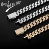 TOPGRILLZ 6mm Cuban Chain Necklace High Quality Bling Iced Out CZ With Spring Clasp Hip Hop Personalised Jewelry Gift For Women X0509