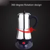 6 Coffees Cups Coffeware Sets Electric Geyser Moka Maker Coffee Machine Espresso Pot Expresso Percolator Stainless Steel Stovetop Induction Cooker