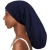 Berretto/Cappelli con teschio Tesa larga Fodera in raso Capelli Coda lunga Cappello in cotone Sonno regolabile Tutto-fiammifero G5AE Pros22