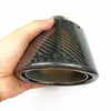 1PCS: Oval Style Glossy Carbon With Stainless Steel Exhaust Pipes For Akrapovic Car Modified Muffler End pipe