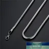 Collar de cadena de serpiente de acero inoxidable 316L barato 0.9MM 2MM 16-28 pulgadas Joyería de moda para hombres y mujeres Colgante en forma Precio de fábrica diseño experto Calidad Último estilo