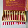 Najnowszy gorący makijaż Nowy zestaw połysku 12 sztuk / zestaw LUQUID MATTE 12COLORS Lipstick