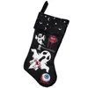 Party Supplies Halloween Decoration Socks Black Ghost Printed Gift Bag Pendant Horror Scene Decorations for Home FWB8801