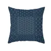 Cushion/Decorative Pillow Blue Cushion Cover Hefeng Japan Decorative Case Home Decoration Polyester Square Geometric Pillowcover Capa De Alm