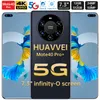 2022 M40PRO + smartphone 12 + 512GB Telefon Android 10.0 Celulares Deca Core HD-kamera 7.3 "Telefon 6000mAh Global version 4G 5G Mobile 32MP + 64MP-mobiltelefoner Ansiktslås