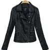 Femmes Sons of Anarchy Vestes En Cuir D'hiver Mince Moto Bomber Veste Manteaux Imprimé Crâne Noir Vin Rouge 210929