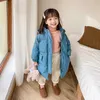 90% White Duck Down Children's Winter Jacket For Girls Coat Kids Warm Hooded Outerwear Coat Baby Clothing TZ753 H0909